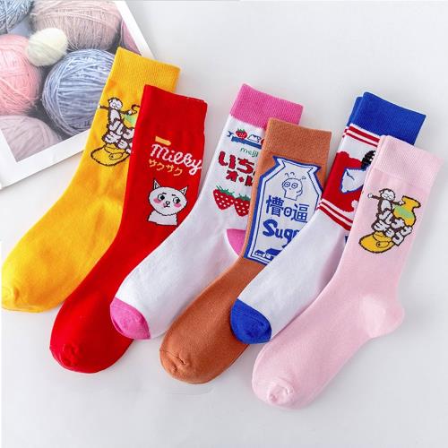 imaco 潮流少女百搭中筒襪