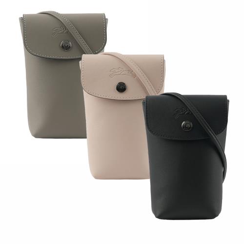 LONGCHAMP Le Pliage Xtra 小牛皮斜背手機包(任選) 34178 987