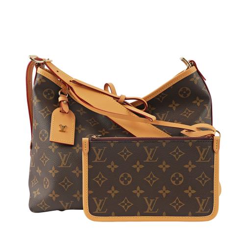 LV  Monogram CarryAll PM 塗層帆布肩背包 M46203