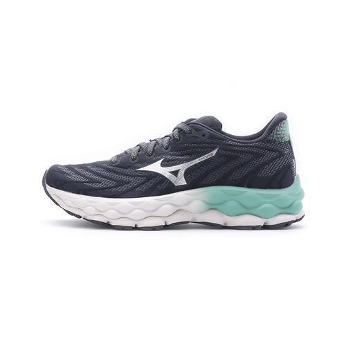 MIZUNO WAVE SKY8 慢跑鞋 灰湖綠 J1GD240225 女鞋