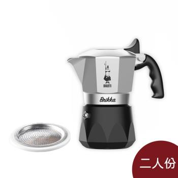 【Bialetti】Brikka 新款加壓摩卡壺 2人份 升級款+耗材組