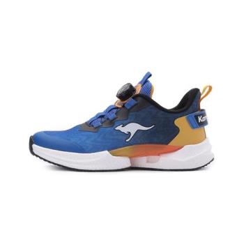 KANGAROOS RAZER 旋鈕穩定片運動鞋 藍黃 KK41806 大童鞋 鞋全家福
