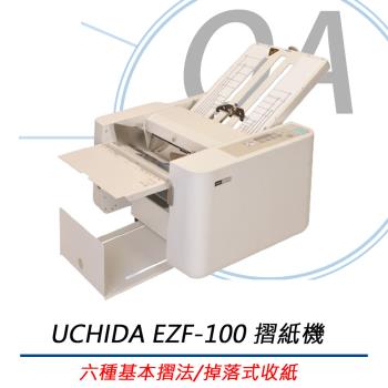 UCHIDA EZF-100 桌上型電動摺紙機 UCHIDA F-25N升級版 六種基本摺法