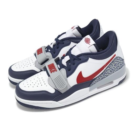 Nike 休閒鞋 Air Jordan Legacy 312 Low 藍 白 紅 低筒 復古 喬丹 爆裂紋 CD7069-164