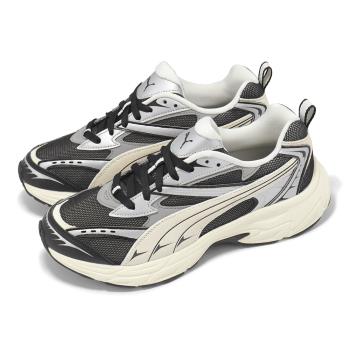 Puma 休閒鞋 Morphic Retro 男鞋 米白 黑 緩衝 拼接 復古跑鞋 39592001