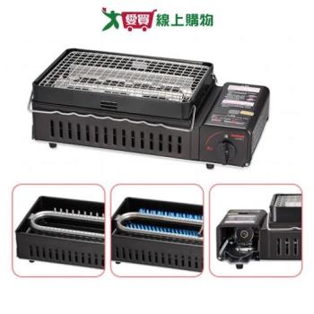 IWATANI巖谷 網烤串燒卡式爐 CB-ABR-2 非直立式火焰 露營 燒烤 烤肉 串燒 卡式爐【愛買】