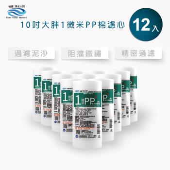【怡康】10吋大胖 1微米PP濾心(12入)