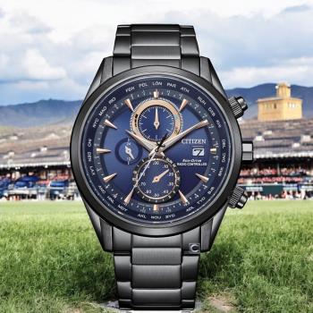 CITIZEN 星辰錶 Eco-Drive 光動能 電波計時腕錶 男錶 手錶 藍寶石 禮物-AT8265-81L