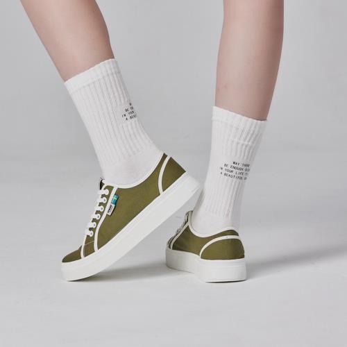 moz瑞典 駝鹿 小香風休閒鞋 板鞋(綠)