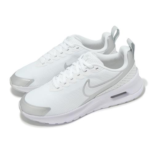 Nike 休閒鞋 Wmns Air Max Nuaxis 女鞋 白 銀 氣墊 運動鞋 HF1233-101