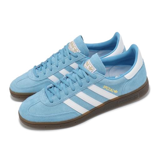 adidas 休閒鞋 Handball Spezial 男鞋 藍 白 復古 麂皮 低筒 愛迪達 BD7632