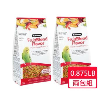 【Zupreem 美國路比爾】水果滋養大餐-小型鸚鵡飼料 0.875磅/包;兩包組