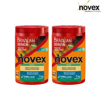 【novex娜美拉】巴西角蛋白深層修護髮膜 400g x2入