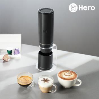 【Hero】攜帶型電動兩用義式萃取膠囊咖啡機全配組(包含義萃便攜包+義萃便攜支架)