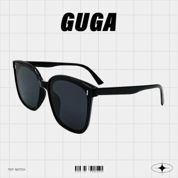【GUGA】偏光太陽眼鏡 直條鉚釘款 UV400遮擋紫外線 TR90輕量材質 配戴舒適無負擔