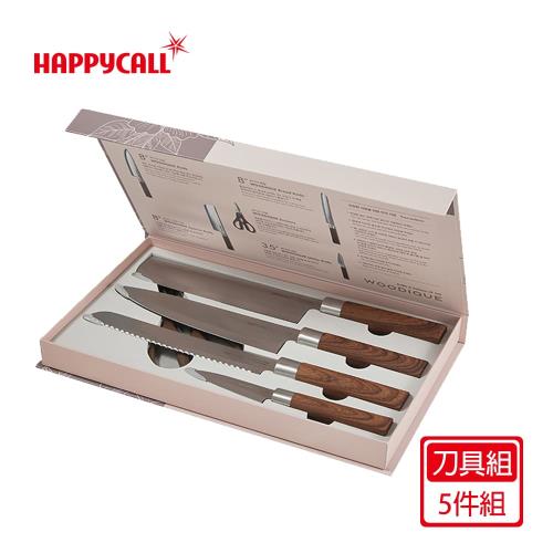 【韓國HAPPYCALL】木質紋料理刀具組(5件組)