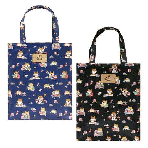 【uma hana】週末柴犬多用途可放各種A4的防水新A4手提袋(公事袋/文件袋/補習袋/萬用袋)