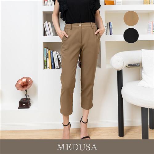 現貨【MEDUSA 曼度莎】素面修身七分西裝長褲 - 2色（M-XL）｜女長褲 女西裝褲