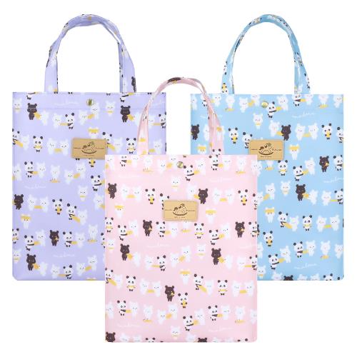 【uma hana】小木工上班上課多用途防水A4手提袋(公事袋/文件袋/補習袋/萬用袋)