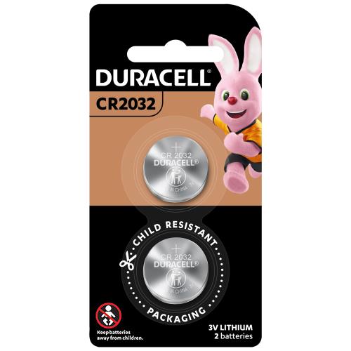 【金頂DURACELL金霸王】CR2032吊卡4入裝 鈕扣 3V 鋰電池(不含水銀)