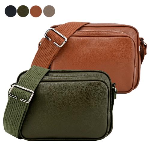 LONGCHAMP LE FOULONNÉ系列牛皮前口袋相機斜背包(小/多色選)