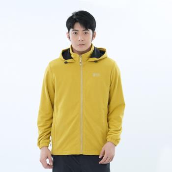 【遊遍天下】 男款防風刷毛保暖機能外套GJ21004 (M-3L) /黃色
