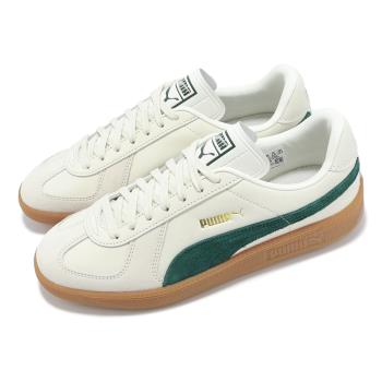 Puma 休閒鞋 Army Trainer 男鞋 女鞋 米白 綠 復古 麂皮 膠底 情侶鞋 38660715