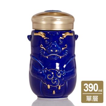 乾唐軒活瓷 | 龍寶隨身杯 / 小 / 單層 / 鎏金 / 寶藍 390ml