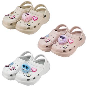 Lotto 厚底拖鞋 女鞋 洞洞鞋 奶茶/粉/白【運動世界】LT4AWS8071/LT4AWS8073/LT4AWS8079