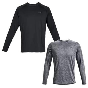Under Armour UA 快乾長袖上衣 男裝 抗菌 黑/灰【運動世界】1328496-001/1328496-012
