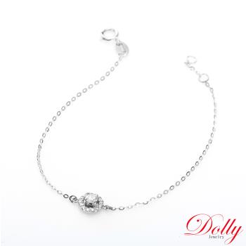 Dolly 18K金 天然鑽石 0.10克拉完美車工鑽石手鍊