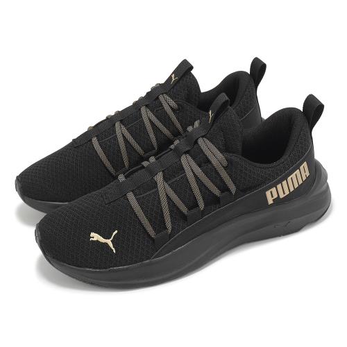 Puma 慢跑鞋 Softride One4all Wns 女鞋 黑 金 緩震 運動鞋 37767220