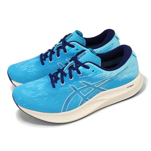 Asics 競速跑鞋 EvoRide Speed 2 2E 男鞋 寬楦 藍 弧形大底 厚底 回彈 運動鞋 亞瑟士 1011B790401