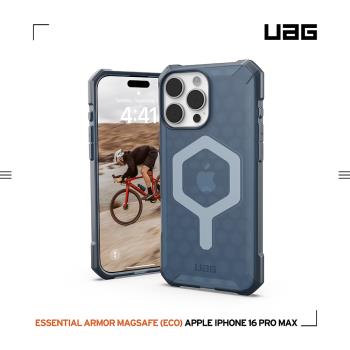 UAG iPhone 16 Pro Max 磁吸耐衝擊輕量保護殼-透藍 (支援MagSafe無線充電)