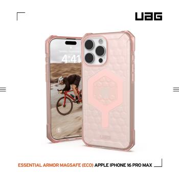 UAG iPhone 16 Pro Max 磁吸耐衝擊輕量保護殼-透粉 (支援MagSafe無線充電)