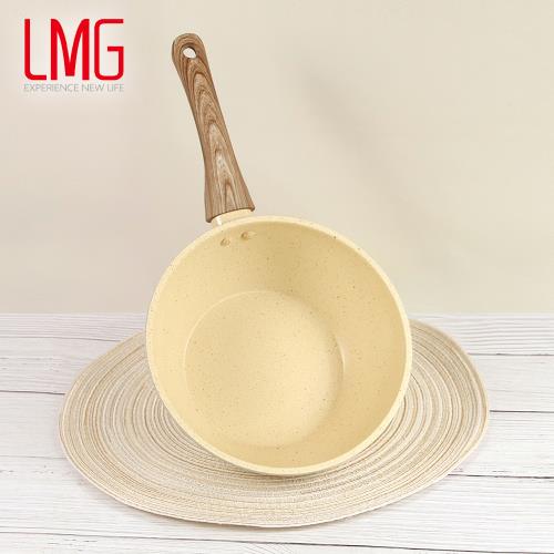 【LMG】香草系列日式不沾炒鍋20cm無鍋蓋 適用各種爐具
