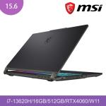 MSI 微星 Cyborg 15 A13VFK-831TW (i7-13620H/16GB/512GB/RTX4060/W11)15.6吋電競筆電黑色