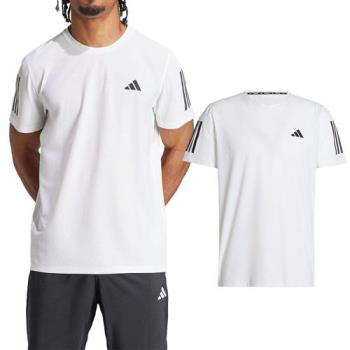 Adidas OTR B Tee 男款 白色 運動 休閒 吸濕 排汗 圓領 訓練 慢跑 上衣 短袖 IK7436