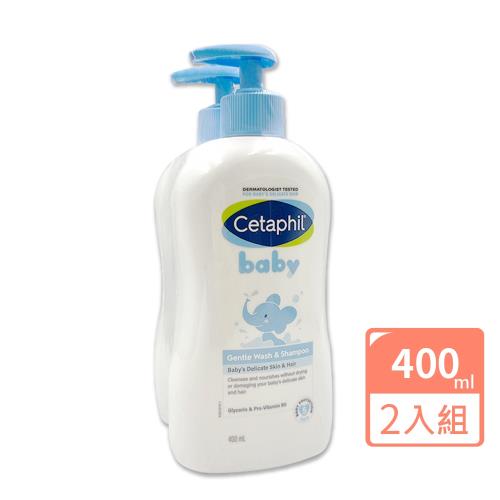 Cetaphil 舒特膚 Baby溫和洗髮沐浴乳 400ml 兩入組