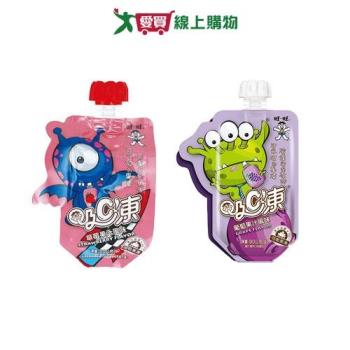 旺旺吸C凍可吸果凍系列(葡萄/草莓)(80G-90G*6入/盒)【愛買】