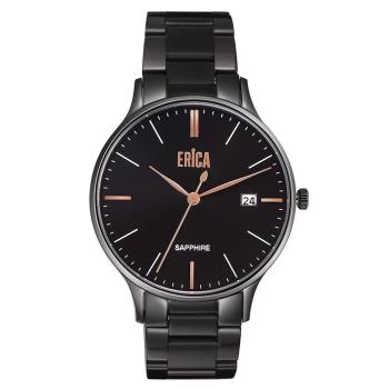ERICA 凝光系列三針不鏽鋼藍寶石鋼帶錶38MM(ER-20-AB)
