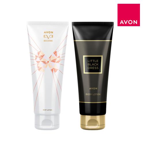 【AVON雅芳】彩蝶花舞香體乳/經典黑色小洋裝香體乳 125ml x2入