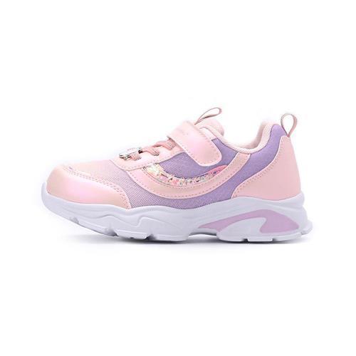 角落生物 小星片輕量魔鬼氈運動鞋 粉 SGKR44203 中大童鞋 鞋全家福