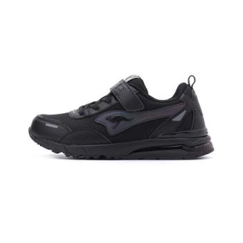 KANGAROOS K-RIDER WR 防潑水氣墊運動鞋 黑 KK41780 中大童鞋 鞋全家福