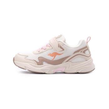 KANGAROOS WAVY 輕量魔鬼氈運動鞋 米棕 KK41811 中大童鞋 鞋全家福