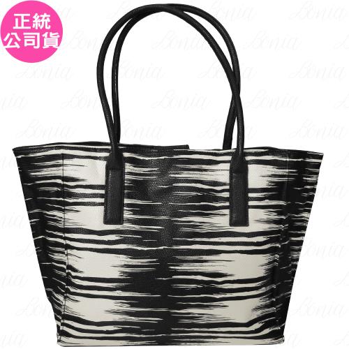 ESTEE LAUDER 雅詩蘭黛 時尚斑馬條紋托特包(公司貨)
