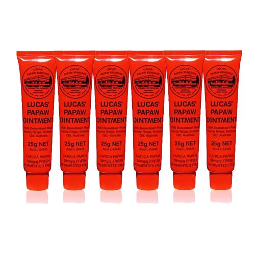 【Lucas 澳洲木瓜霜】澳洲木瓜霜木瓜膏25g六入組