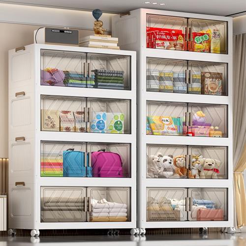  Mr.box 60面寬摺疊雙開門五層收納櫃-附滑輪