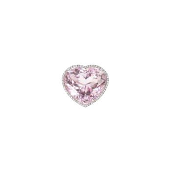 【Bella Couture Jewelry】36.78克拉 天然無燒愛心孔賽石 18K金天然鑽石戒指《附證書》