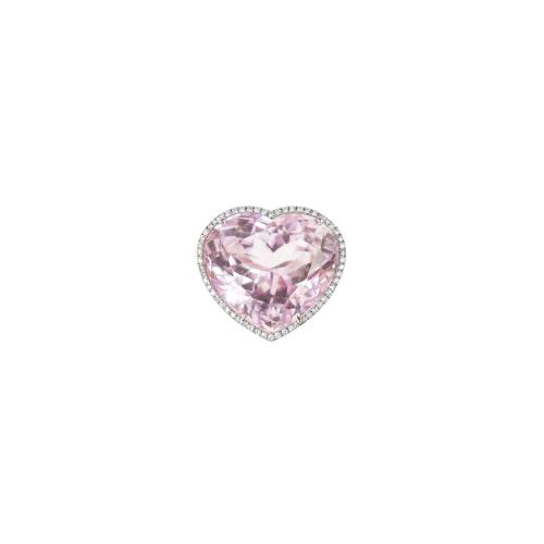 【Bella Couture Jewelry】36.78克拉 天然無燒愛心孔賽石 18K金天然鑽石戒指《附證書》